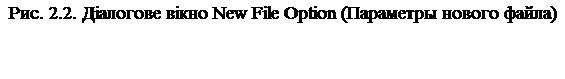 ϳ����: ���. 2.2. ĳ������� ���� New File Option (��������� ������ �����)
